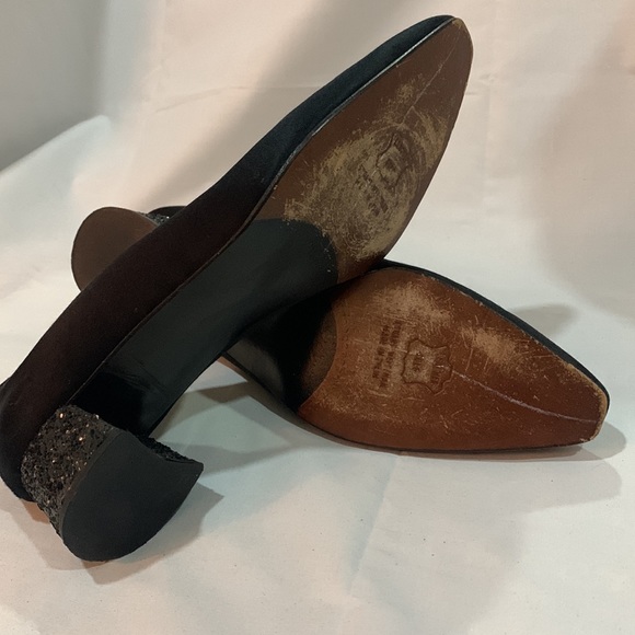 Stuart Weitzman Black Shimmer Heels Pumps - Picture 6 of 7